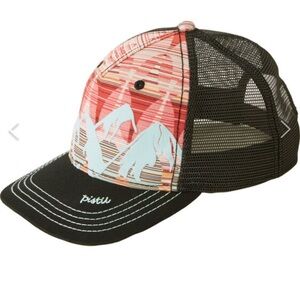 Pistil Women's Mckinley Pinnacle Trucker Hat Cat Navy Bill OSFM